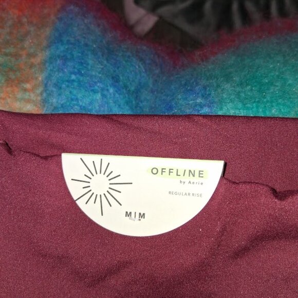 Aerie Offline Foldover Super Wide Leg Stretch Pants NWT Sz M - Picture 3 of 6